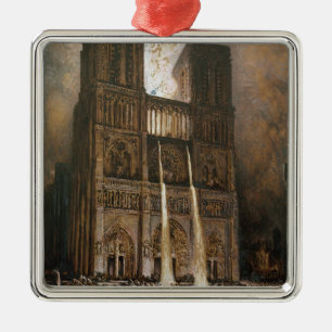 The Populace Besieging Notre-Dame Metal Tree Decoration
