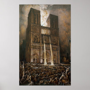 The Populace Besieging Notre-Dame Poster