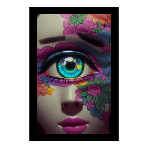 The Porcelain Cyclops Has Two Eyebrows - Ken Gauge Poster