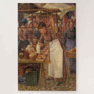 The Pork Butcher (1883) by Camille Pissarro Jigsaw Puzzle