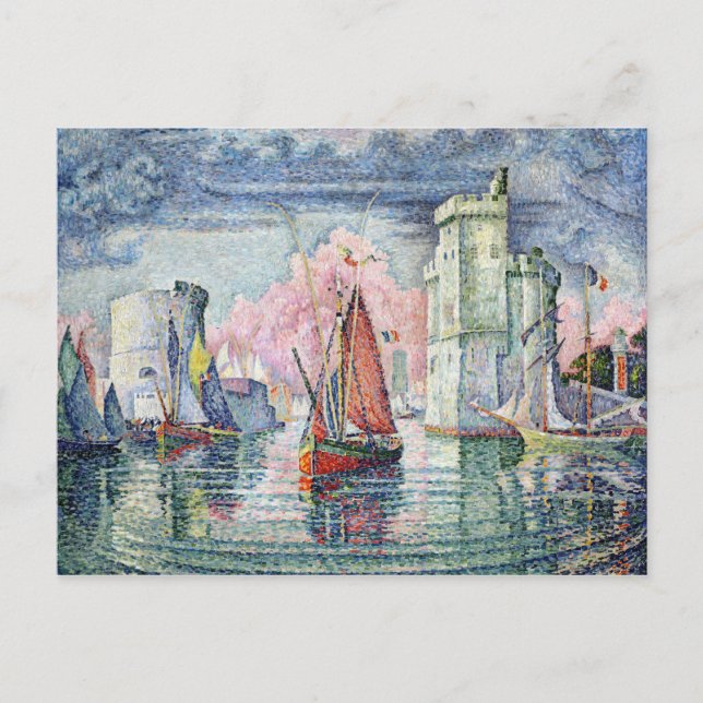 The Port at La Rochelle, 1921 Postcard (Front)