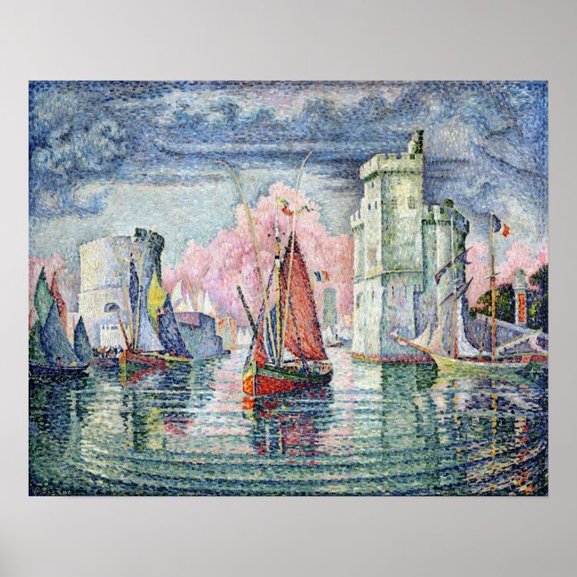 The Port at La Rochelle, 1921 Poster (Front)