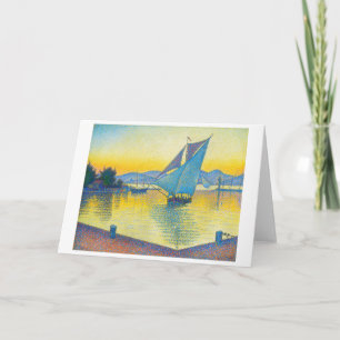 The Port at Sunset, Signac Card