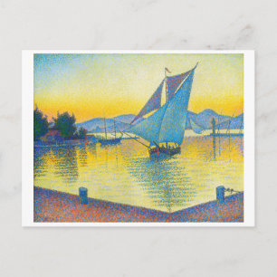 The Port at Sunset, Signac Postcard