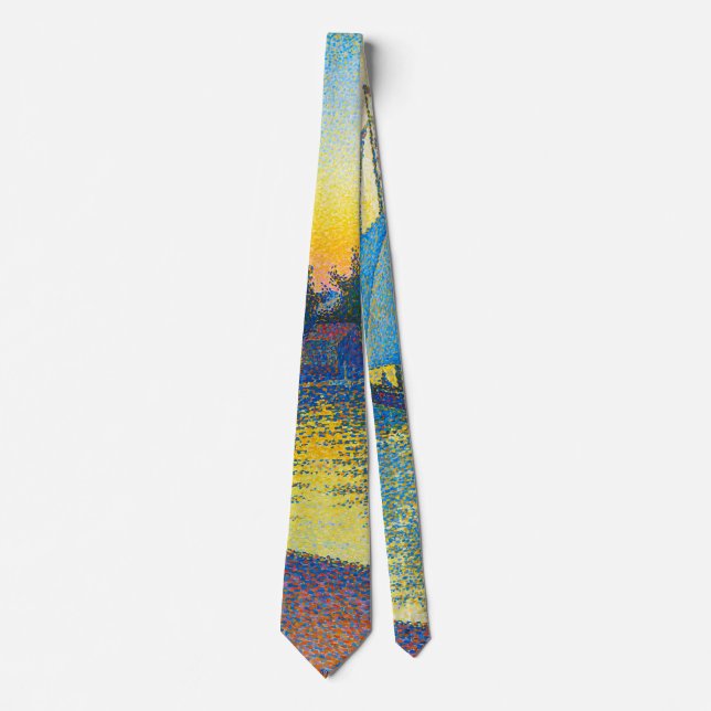 The Port at Sunset, Signac Tie (Front)