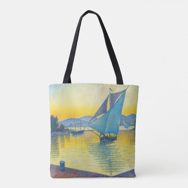 The Port at Sunset, Signac Tote Bag (Back)