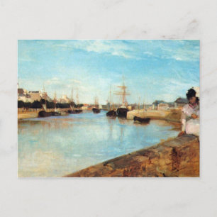 The port of Lorient by Berthe Morisot Postcard