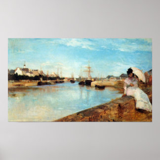 The port of Lorient by Berthe Morisot Poster