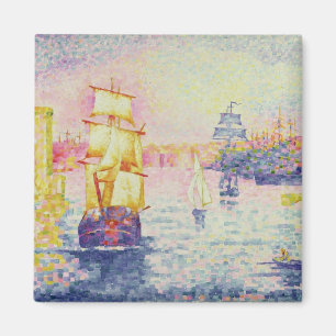 The Port of Marseilles, c.1909 (oil on canvas) Magnet