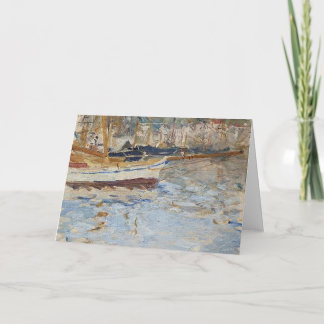 The Port of Nice | Berthe Morisot Card (Front)