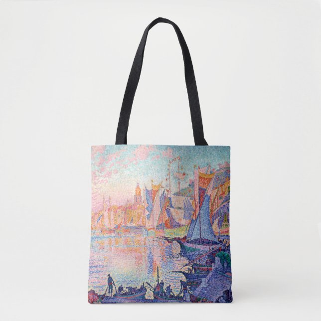 The Port of Saint-Tropez, Signac Tote Bag (Front)