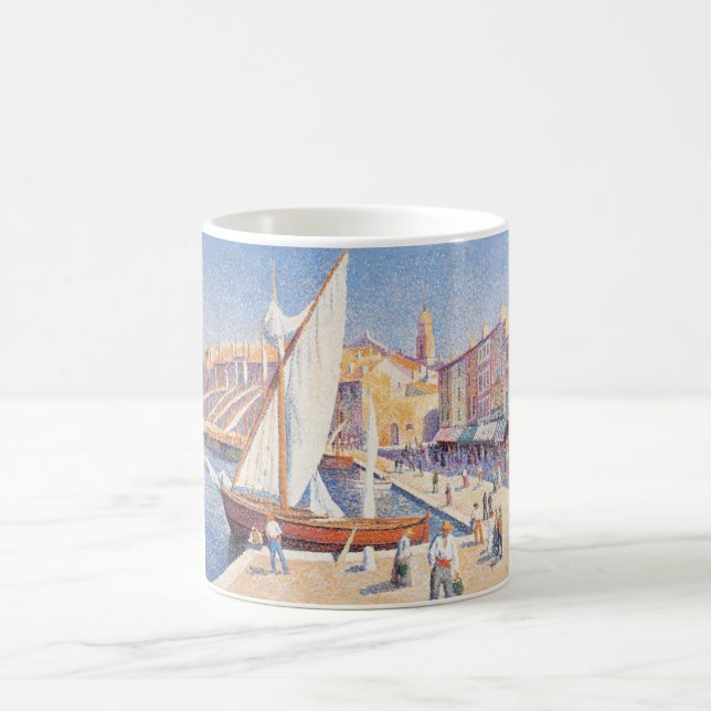 The Port of Saint-Tropez (South of France) Coffee Mug (Center)
