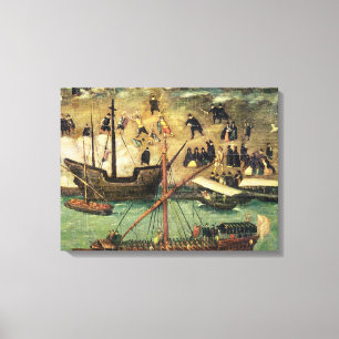 The Port of Seville, c.1590 Canvas Print
