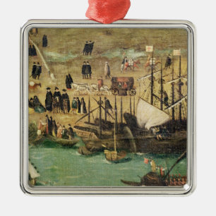 The Port of Seville, c.1590 Metal Tree Decoration