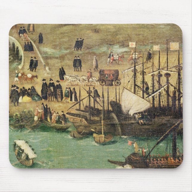 The Port of Seville, c.1590 Mouse Mat (Front)