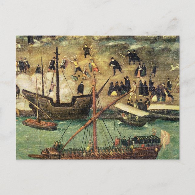 The Port of Seville, c.1590 Postcard (Front)