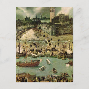 The Port of Seville, c.1590 Postcard
