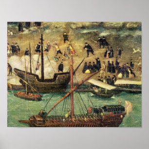 The Port of Seville, c.1590 Poster