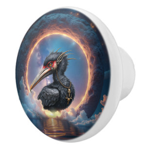 The Portal Keeper – Fantasy bird Ceramic Knob