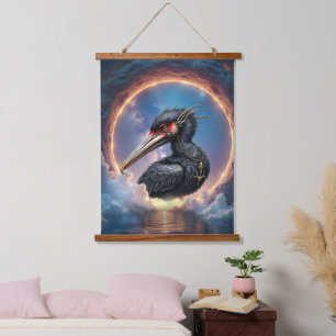 The Portal Keeper – Fantasy bird Hanging Tapestry
