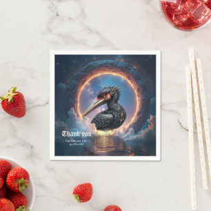 The Portal Keeper –Fantasy bird Napkin
