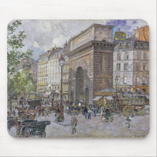 The Porte Saint-Martin, 1898 Mouse Mat