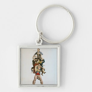 The Porter or, The Imposing Burden, c.1820 Key Ring