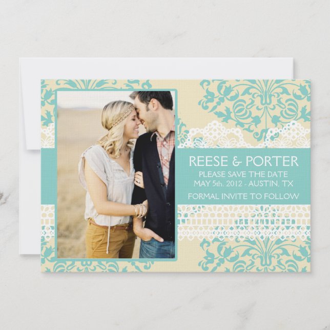 THE PORTER save the date/photo announcement (Front)