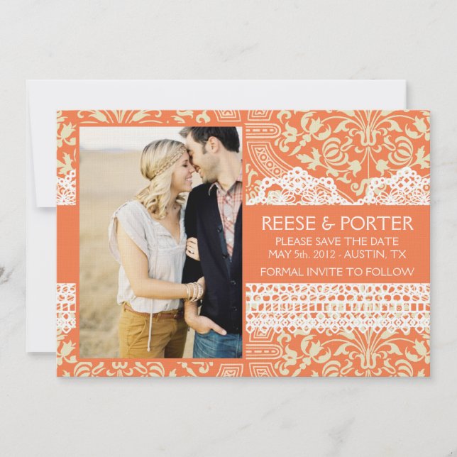 THE PORTER save the date/photo announcement (Front)