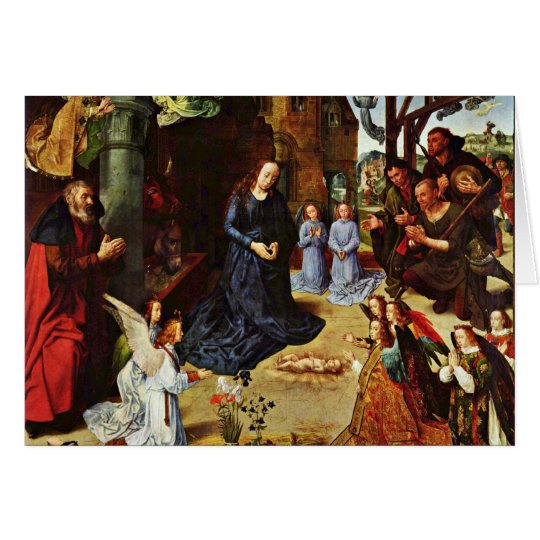 The Portinari Tryptich (Middle Panel) By Goes Hugo Card