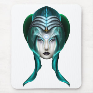 The Portrait Of Cyiria ISO Black Mouse Mat
