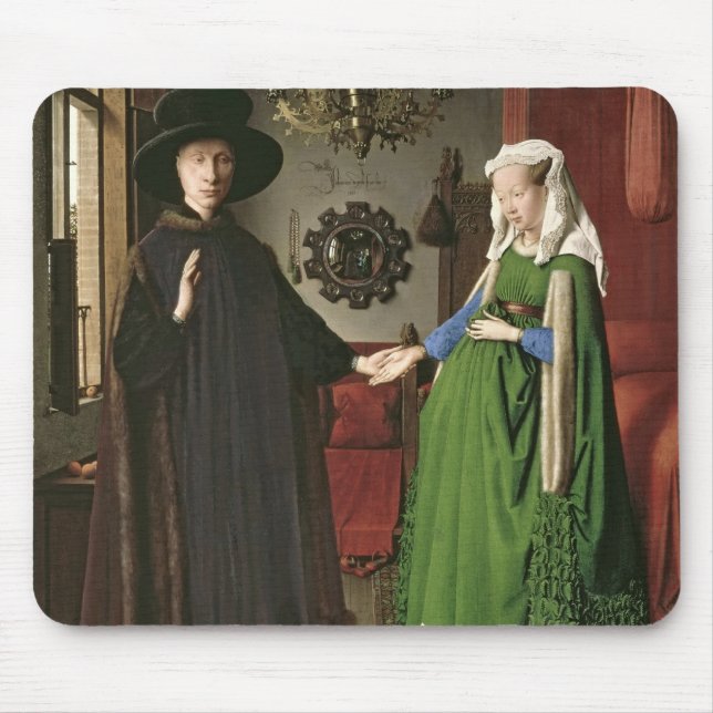 The Portrait of Giovanni Arnolfini Mouse Mat (Front)