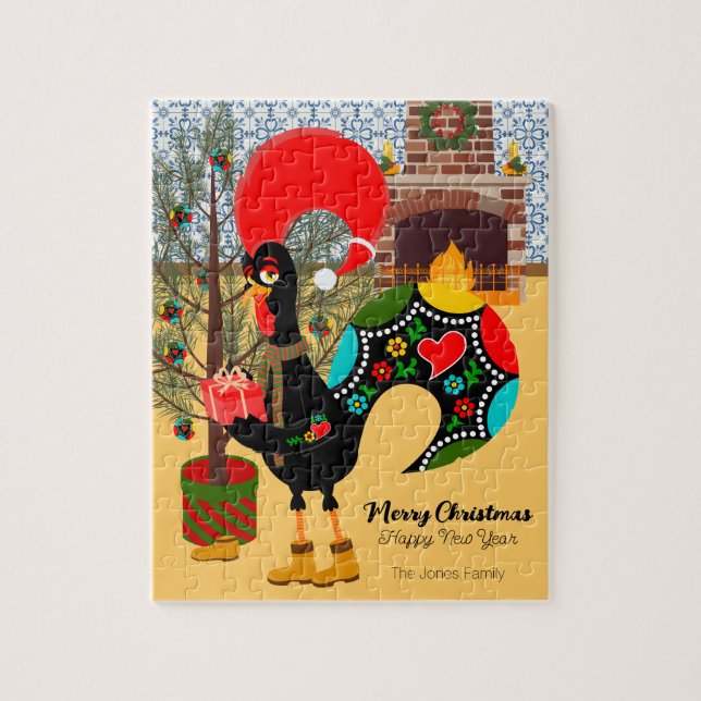The Portuguese Rooster and the joy of giving Jigsaw Puzzle (Vertical)
