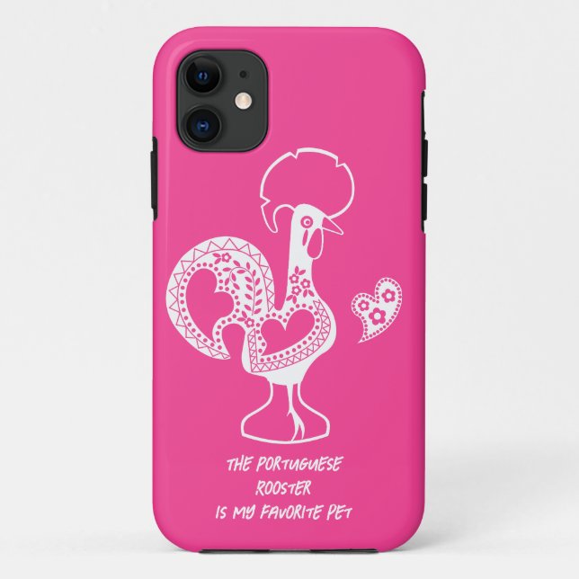 The Portuguese Rooster is my favourite pet Case-Mate iPhone Case (Back)