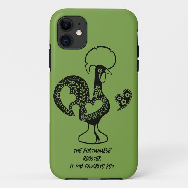 The Portuguese Rooster is my favourite pet Case-Mate iPhone Case (Back)