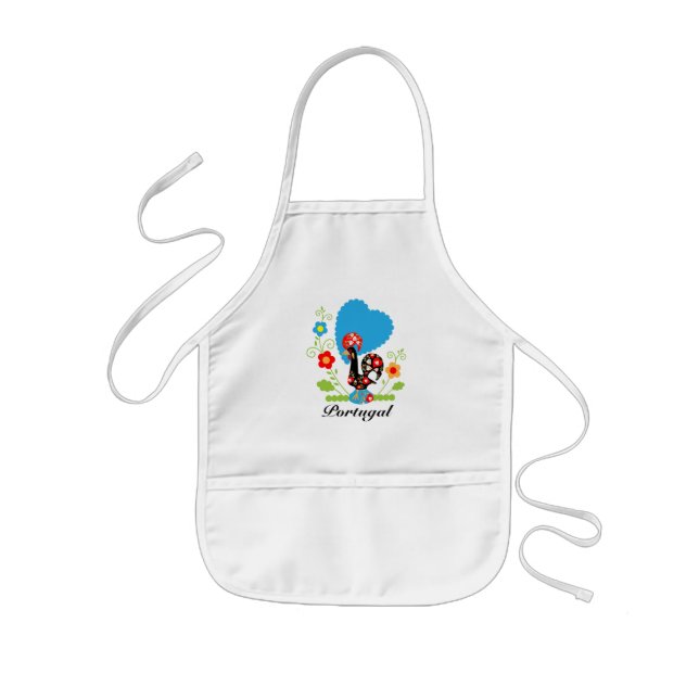 The Portuguese Rooster Kids Apron (Front)