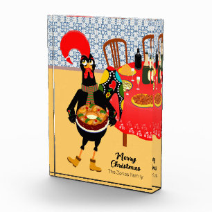 The Portuguese Rooster loves King Cake Photo Block