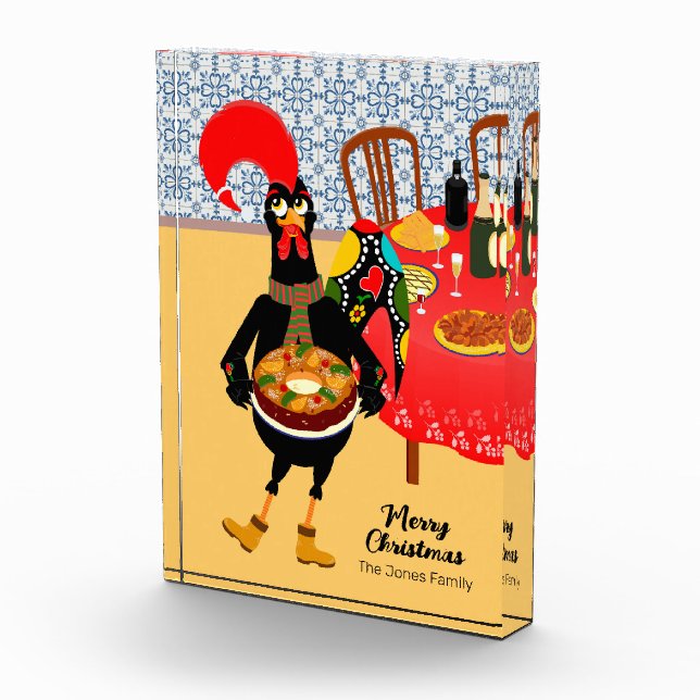 The Portuguese Rooster loves King Cake Photo Block (Right)