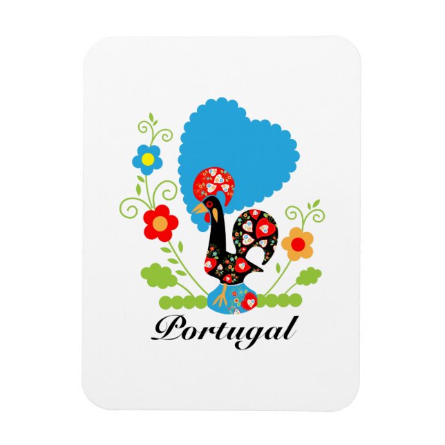 The Portuguese Rooster  Magnet (Vertical)