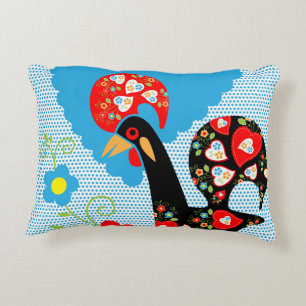 The Portuguese Rooster of Barcelos Decorative Cushion