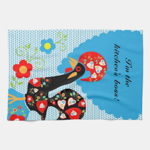 The Portuguese Rooster of Barcelos Tea Towel