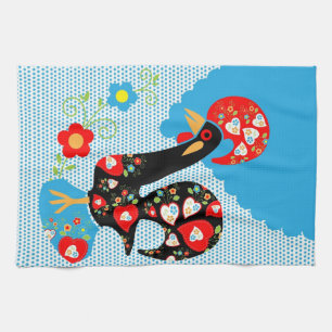 The Portuguese Rooster of Barcelos Tea Towel