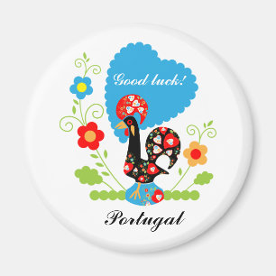 The Portuguese Rooster of Luck Magnet