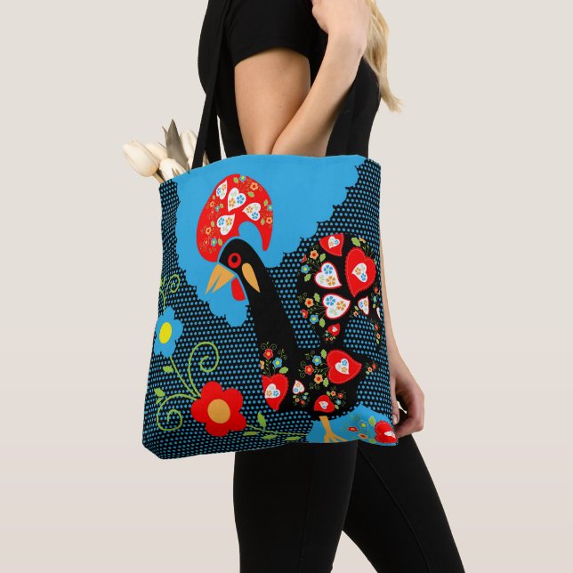 The Portuguese Rooster Tote Bag (Close Up)