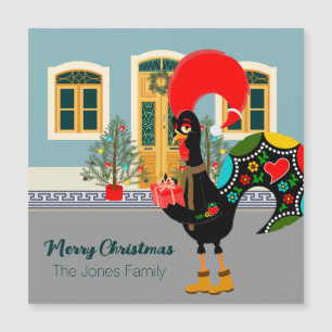 The Portuguese Rooster with Christmas present card