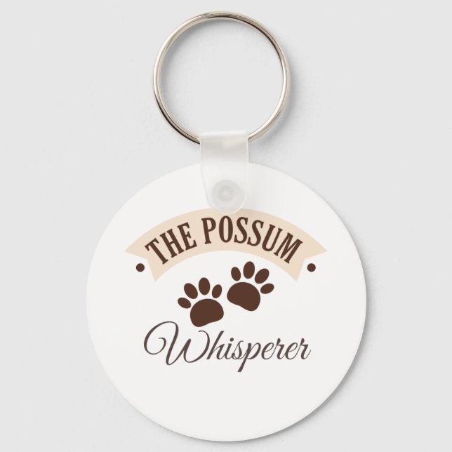 The Possum Whisperer Animal Cute Marsupial Paws Pa Key Ring (Front)