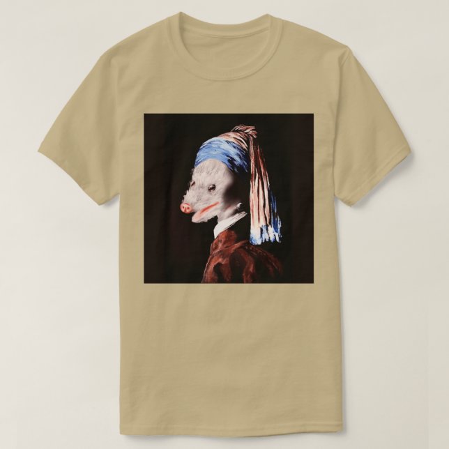 The Possum with the Pearl Earring T-Shirt (Design Front)