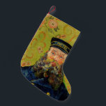 The Postman Joseph Roulin by Vincent Van Gogh Small Christmas Stocking<br><div class="desc">The Postman (Joseph Roulin) (1888) by Vincent Van Gogh. Visit our store to find more great Van Gogh paintings and Van Gogh gift ideas.</div>