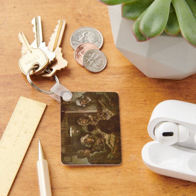 The Potato Eaters by Vincent van Gogh Key Ring (Desk)