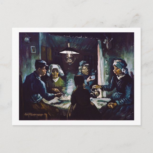 The Potato Eaters by Vincent Van Gogh Postcard (Front)